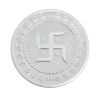 999 Silver round shape Laxmi Ganesh Diwali Pooja coin in 10 gms