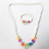 Picture of Multi Color Flower necklace set for cute little girls
