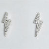 925 Silver Lightning studs with cz