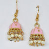 Tiny Cute Traditional Meenakari Jhumkis with Pearls for Kids