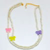 Multi color Butterfly Pearl Necklace