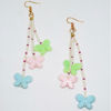 Multi color Butterfly pearl danglers for kids