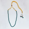 Kids Jade Green Color Mala string with adjustable rope dori