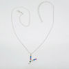 Y Letter Necklace with Multi Color Cubic Zirconia