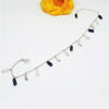 Picture of 925 Silver Anklet with Natural Gemstones
