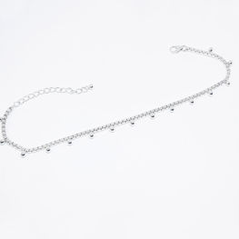 Picture of Handmade Anklet with Tiny 925 Silver Balls