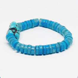 Tibetan Turquoise Stylish Bracelet For Men's