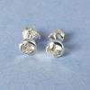 Solitaire Men's Studs in Silver
